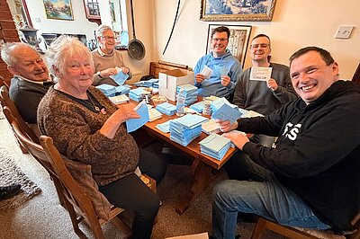 Stuffing letters into envelopes with the Liberal Democrats