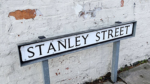 East Marsh councillors on Stanley Street speaking with residents about plans for a proposed HMO at 203 Stanley Street